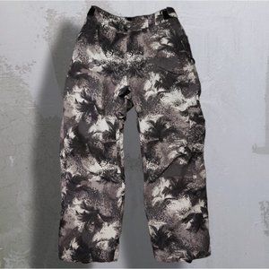 LIQUID Snow / Snowboarding Pants Black + White with Palm Tree Details sz Youth L